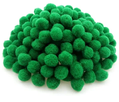 Productafbeelding van 300 Stuks 20 mm Groene Pompons voor Doe-Het-Zelf Ambachten