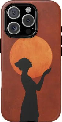 Produktbild von Sonnenfrau im Profil – Hülle Kompatibel mit iPhone 16 Pro