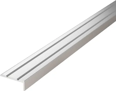 Obrázok produktu pre Profil na okraj schodov VILO – samolepiaci – hliníkový lištový profil – 25 x 10 mm x 93 cm – G326/S – strieborný