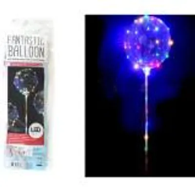 Obrázok produktu pre Fantastický balón s tyčinkou a 15 LED diódami Ø 25 cm