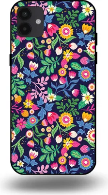 Produktbild von Smartphonica Handytasche passend für Samsung Galaxy A04 mit Blumendruck - TPU Back Cover Case Blumendesign