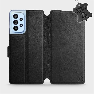 Produktbild von Echtleder Handyhülle für Galaxy A53 5G, Mobiwear Leather, Schwarz