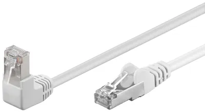 Obrázok produktu pre goobay prepojovací kábel Cat 5e F/UTP 1 x 90° uhlový biely 1 m