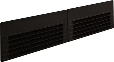 Produktbild von berbel Luftaustrittsgitter-Set schwarz für Kochfeldabzug Downline 1100070