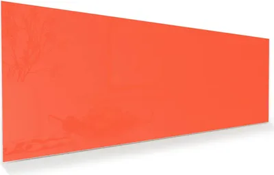 Produktbild von Glasbild 100x40cm in XXL für Wohnzimmer, Schlafzimmer Motiv Rot-Oranger Hintergrund