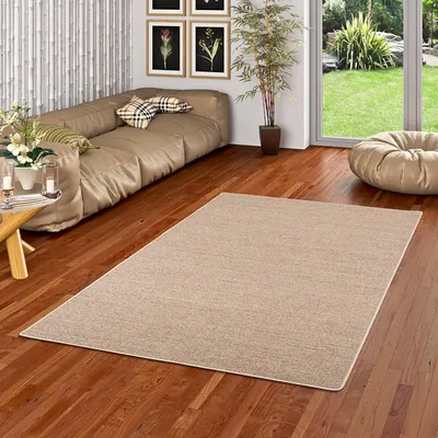 Produktbild von Sisal Natur Teppich Astra Kies, Größe:133x133 cm