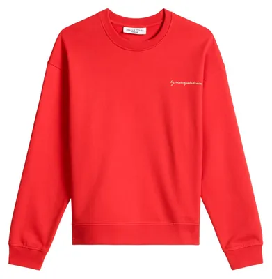 Produktbild von Marc OߴPolo Denim Damen Sweatshirt mit Rückenprint Oversized Fit, Rot (Carmine R