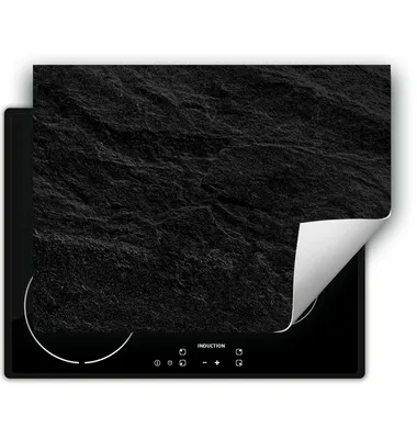 Produktbild von DarHaus Herdabdeckplatte 70x52 cm Anti Rutsch Matte Aufrollbar, schwarz - schiefer