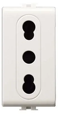 Immagine prodotto di presa bivalente 'easy' 10/16a 250v 2p+t - bianco