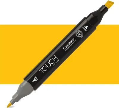 Image de Marqueur alcool double face Fine & Chisel TOUCH, Y222 Jaune d'or