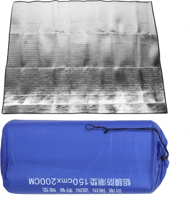 Produktbild von Wasserdichte Campingmatte aus Aluminiumfolie, faltbar, feuchtigkeitsbeständig, Isomatte für Picknick im Freien