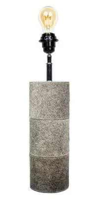 Image de Mars & More, lampe de table "lampenfuss", motif vache, couleur gris, diamètre 45 cm