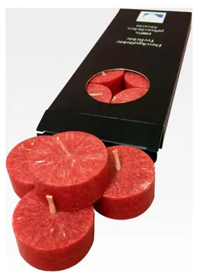 Produktbild von Teelicht aus Stearin, rot, 1 Set