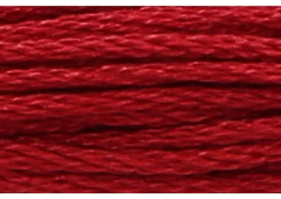 Image de Fil à tricoter Anchor Sticktwist, 8 mètres, couleur bordeaux, en coton, numéro de couleur 20, 6 brins