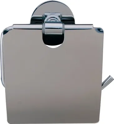 Produktbild von Spirella WC Rollenhalter "Easy" Edelstahl Toilettenpapierhalter Klopapierhalter zum kleben oder bohren