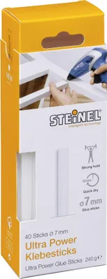 Obrázek produktu pro 1x40 horkých lepicích tyčinek Steinel 7 mm Ultra Power