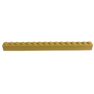 A single LEGO brick is shown horizontally against a white background.
