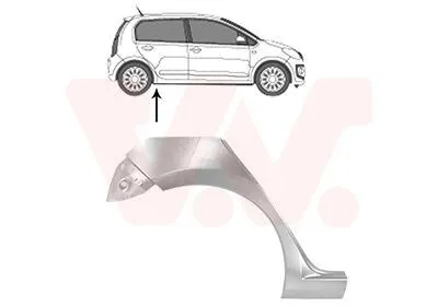 Produktbild von VAN WEZEL Seitenwand Reparaturblech für VW up! Schrägheck (121, 122, BL1, BL2) load up! Kastenwagen (121, 122, BL1, BL2) für SKODA Citigo Schrägheck