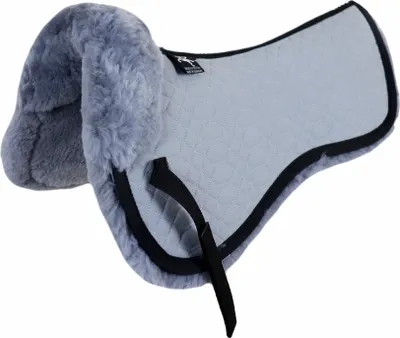 Produktbild von Engel Reitsport Lammfell Sattelkissen (Sakis1) Grau Silber L (18 - 19,5 Inch) 58cm
