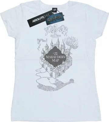 Produktbild von Harry Potter - "The Marauder's Map" T-Shirt für Damen BI23191 (M) (Weiß)
