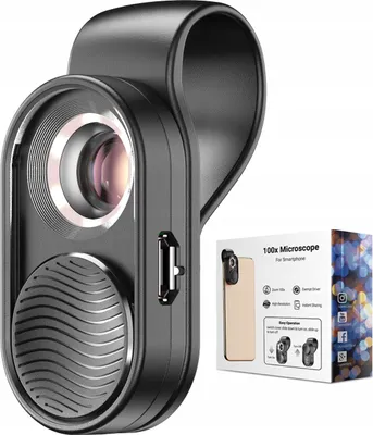 Obrázek produktu pro DIGITÁLNÍ OBJEKTIV MIKROSCOP pro telefon / 100x zoom / APL-MS001