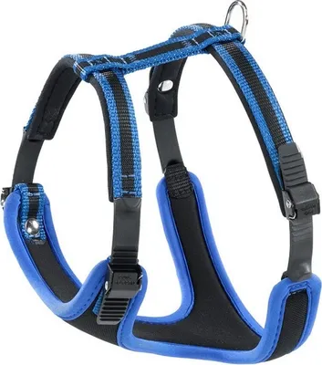 Zdjęcie produktu dla Ferplast Ergocomfort P, Pies, Uprzęż kamizelkowa, S, Czarny, Niebieski, Monochromatyczny, 56 cm