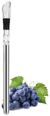 Produktbild von Weinkühler Stab 3-in-1 Edelstahl, Weinbelüfter & Ausgießer, Kühlstab für Weinflaschen, kein Verwässern, für Rotwein & Weißwein