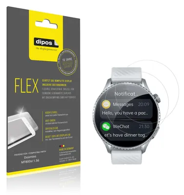 Image de 2x Film de protection d'écran pour Doomixs MT800sl 1.56, recouvre 100% de l'écran, dipos Flex