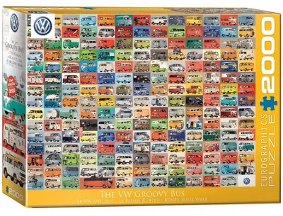 Obrázek produktu pro Eurographics The VW Groovy Bus, 1000 kusů, Dopravní prostředky