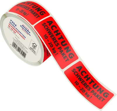 Image de AVERY Zweckform 7254 AVERY Zweckform Rouleau d'étiquettes "ATTENTION PAQUET LIQUIDE