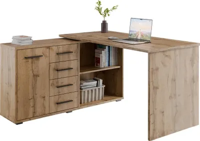 Obrázek produktu pro Rohový psací stůl NEJBY GIANNI, levý, dub wotan