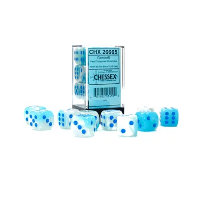 Produktbild von Asmodee 26665, Würfelsatz, Blau, Weiß, Unisex, Deutschland, Vereinigte Staaten, 16 mm, 16 mm