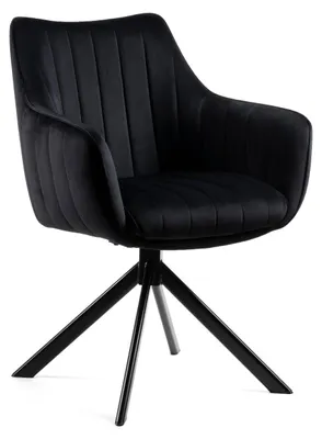 Immagine prodotto di HowHomely: Sedia, sedia da cucina, sedia da pranzo, 51x58x91 cm, imbottita, nera, design moderno