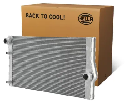 Produktbild von HELLA 8MK 366 301-811 Kühler Wasserkühler Motorkühler für BMW 5 Touring (F11) 5 Limousine (F10) 7 (F01, F02, F03, F04) 5 GT (F07) 6 Gran Coupe (F06)