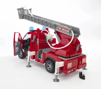 Produktbild von BRUDER Mercedes Benz Sprinter Fire engine, 4 Jahr(e), ABS Synthetik, Grau, Rot, Weiß