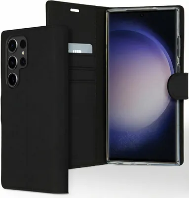 Image de Accezz Wallet Softcase Bookcase pour le Samsung Galaxy S23 Ultra - Noir