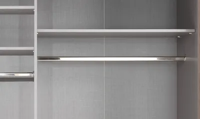Produktbild von 1 Kleiderstange für Fach mit 90 cm Grau