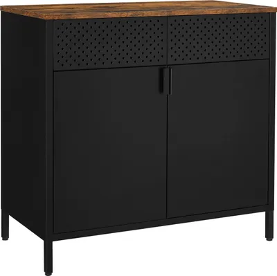 Produktbild von Industriální skříňka do obývacího pokoje černá 80 cm LOFT