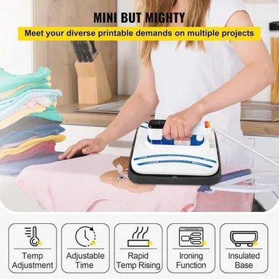 Productafbeelding van Famanu Mini transferpers voor T-shirts - Multifunctionele warmtepers
