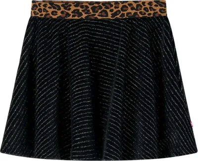 Obrázok produktu pre Detská sukňa s leopardím pásom čierna 116