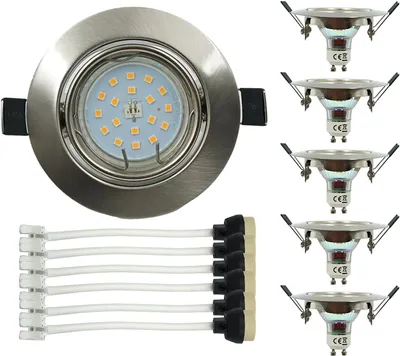 Obrázok produktu pre LED žiarovka GU10, 5W, 550 lm, 120°, strieborná, s nastaviteľným difúzorom