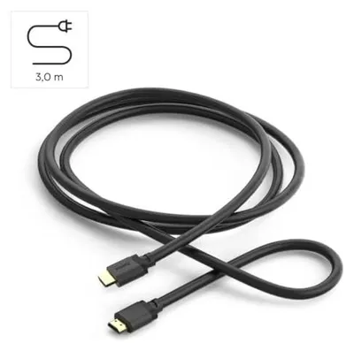 Produktbild von Hama 00202029, 3 m, HDMI Typ A (Standard), HDMI Typ A (Standard), 3D, 48 Gbit/s, Schwarz