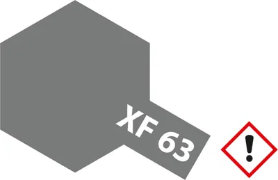 Produktbild von XF-63 German Grau matt - 23ml Acrylstreichfarbe wasserloeslich Tamiya 300081363