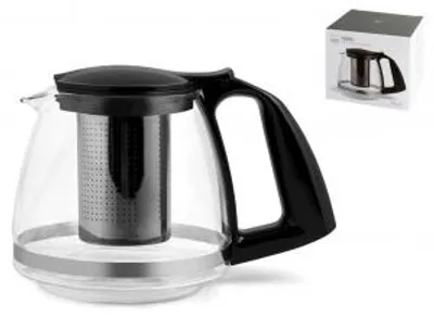 Immagine prodotto di H&H Teiera In Vetro Borosilicato Con Filtro Acciaio Inox Cc750