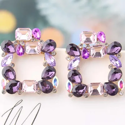 Produktbild von Ohrringe Kristall - Violett im Barockstil KP39526