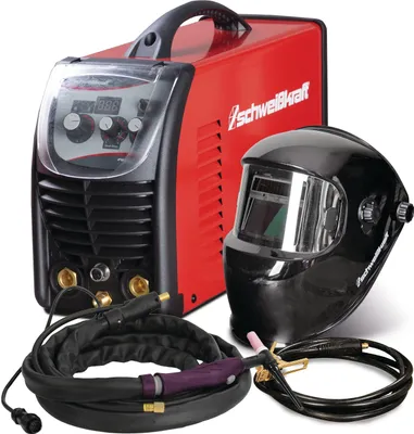Produktbild von Schweißkraft WIG-Inverter 181 DC mit Schweißhelm Gasschlauch 4 m mobiler Einsatz