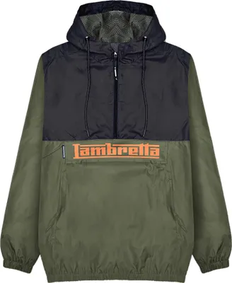 Produktbild von Lambretta - "Scooter" Jacke Über den Kopf für Herren LB203 (L) (Khakigrün/Schwarz)