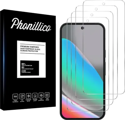Produktbild von Hartglas für Google Pixel 10 / Google Pixel 10 Pro [4 Stück] Displayschutzfolie Screen Protector Film Anti-Kratzer Glas Resistant Phonillico®