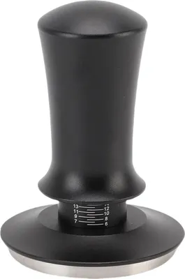 Image de 58mm Calibrated Coffee Tamper Constant Pressure Tamper with 304 Stainless Steel Base for Home Coffee Shop Black (en anglais)