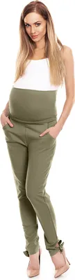 Obrázek produktu pro PeeKaBoo Dámské těhotenské kalhoty Deade khaki S/M